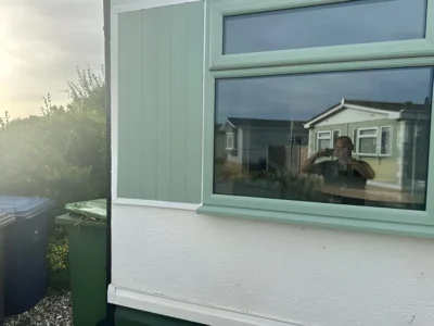 Park home drip rail installation the Midlands