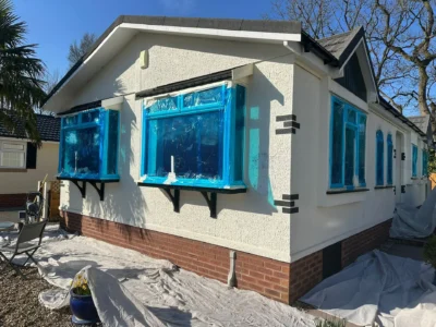 Park home exterior painting company the Midlands