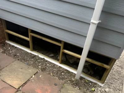 Park home skirting installation the Midlands